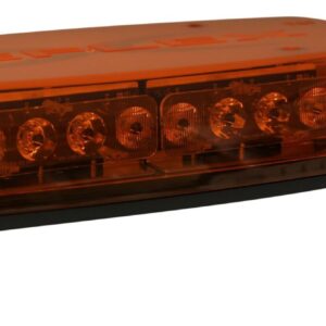 ECCO 5597A-MG - LED Minibar: Reflex  15"  zero optic dome  12-24VDC  18 flash patterns  magnet mount  amber
