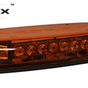ECCO 5597A - LED Minibar: Reflex  15"  zero optic dome  12-24VDC  18 flash patterns  amber