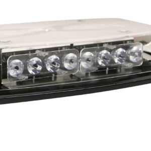 ECCO 5597CA-MG - LED Minibar: Reflex  15"  zero optic dome  12-24VDC  18 flash patterns  magnet mount  clear dome  amber illumination