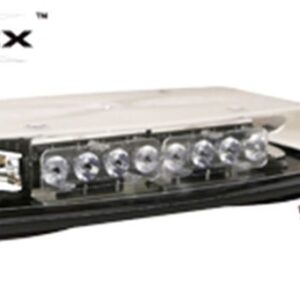 ECCO 5597CA-VM - LED Minibar: Reflex  15"  zero optic dome  12-24VDC  18 flash patterns  vacuum-magnet mount  clear dome  amber illumination