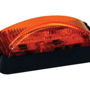 2.5 Inch Amber Surface Mount/Marker Clearance Light Kit with 3 LEDs (PL-10 Connection Includes Bracket and Plug)