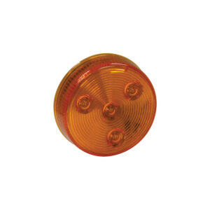 Buyers 5622525 - Amber 2-1/2'' Round Marker/Clearance Light With 4 LEDs (10/Pack) Lights Only