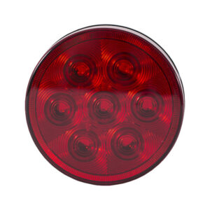 Buyers 5624157 - Red 4-Inch Round Stop/Turn/Tail Light With 7 LEDs (Includes Plug And Grommet)