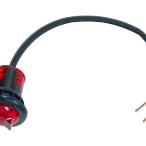 Buyers 5627512 - 0.75 Inch Round Marker Clearance Lights (1 LED / Red / Stripped Leads) [10/Pack]