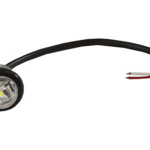 Buyers 5627532 - 0.75 Inch Round Marker Clearance Lights (1 LED / Clear / Stripped Leads) [10/Pack]
