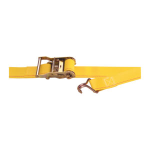 KINEDYNE 641204 - 2" x 12' Logistic Strap (With 811 Ratchet Buckle and 1005 Wire Hook Fitting)
