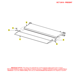 Maxon 72-25 And 72-30 (Oct 2010 - Present) Wedge Platform And Flipover Assembly Diagram