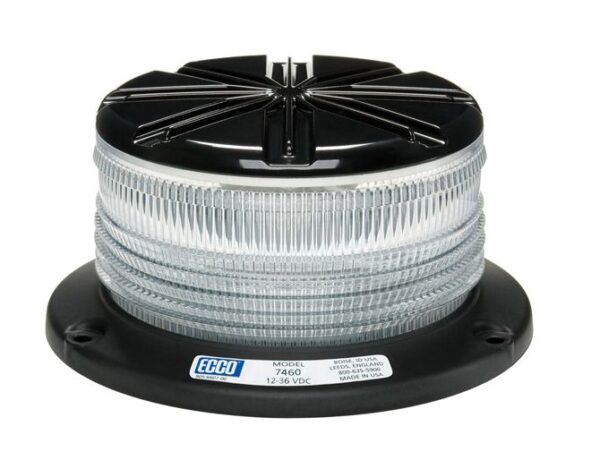 ECCO 7460CC - LED Beacon: Profile  12-36VDC  pulse8 flash  clear