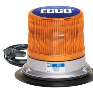 Ecco 7960a Vm – Led Beacon: Pulse 12 24vdc 11 Flash Patterns Vacuum Magnet Mount Amber