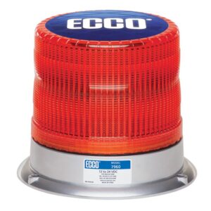 ECCO 7960R - LED Beacon: Pulse  12-24VDC  11 flash patterns  red