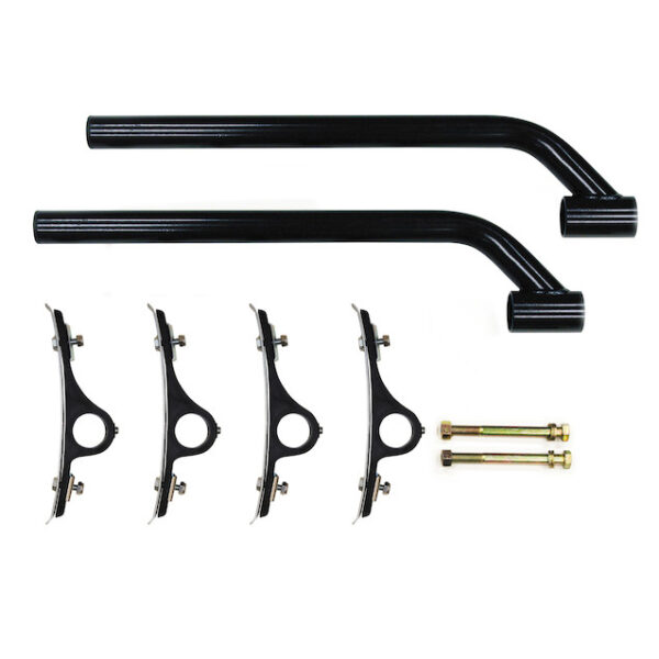 Black Powder Coated Poly Fender Mounting Kit - One per fender required