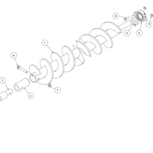 92420A Auger Replacement Kit Diagram