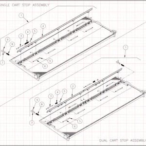 LRST40 Optional Cart Stop Assembly Diagram