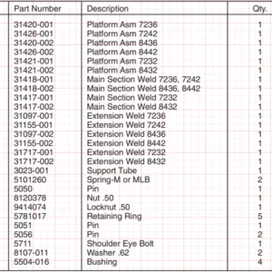 M25/30 Platform Assembly Diagram