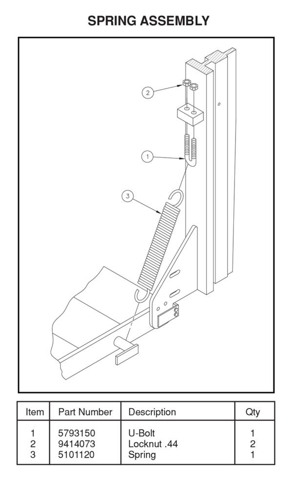 All-Aluminum TVL Series Spring Assembly Diagram