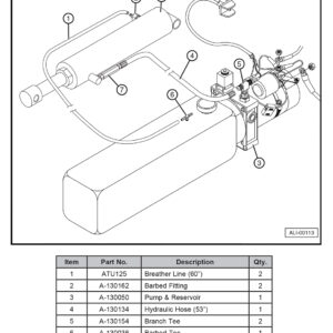 Anthony ALB Hydraulic Components Diagram