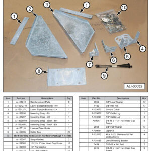 Anthony ALB Liftgate Mounting Parts Diagram