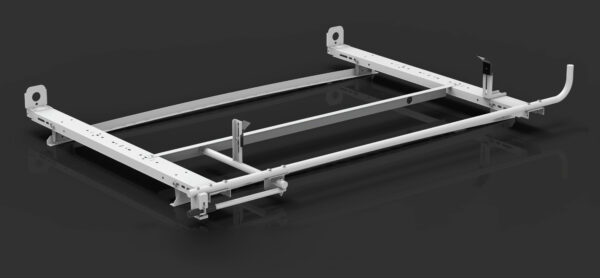 Clamp and Lock HD Aluminum Ladder Rack - Low Roof Transit and NV GM Metris