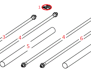 ATV Power-V XT Hydraulic Hoses Diagram