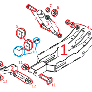 ATV Power-V XT Pushframe Assembly Diagram