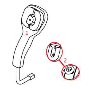 ATV Straight Blade Controller Handle Diagram