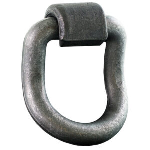 Domestically Forged 1 Inch Forged 55 Angled D-Ring with Weld-On Mounting Bracket