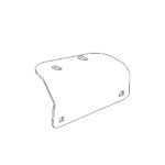 BOSS BAL08061-03 - Driver Side V-XT Plow Wing Base Plate Mounting Bracket