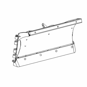 BOSS BAL09803 - 8'2" Flat Top Power-V Driver Side Poly Blade Assembly With Edge