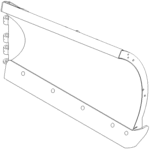 BOSS BAL16005 - 9 Foot 2 Inch RT3 XT Blade Half With Edge (2009+)