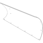 BOSS BAL16108 - 8 Foot Driver Side XT Poly Blade Skin (2009+)