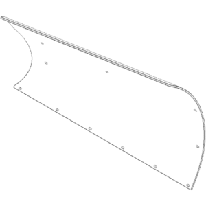 BOSS BAL16109 - 9 Foot 2 Inch Driver Side XT Poly Blade Skin (2009+)