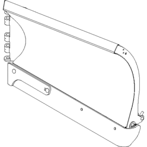 BOSS BAL18005 - 8 Foot 2 Inch Steel DXT RT3 Left Blade Half With Edge