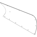 BOSS BAL18077 - 8 Foot 2 Inch Driver Side DXT Poly Blade Skin