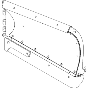 BOSS BAL18080 - 8 Foot 2 Inch Poly DXT RT3 Left Blade Half With Edge