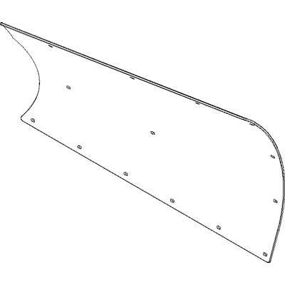 BOSS BAL18081 - 9 Foot 2 Inch Driver Side DXT Poly Blade Skin