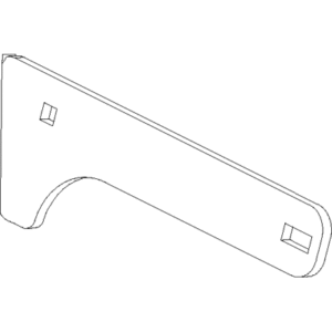 BOSS BAL18160-03 - 8'2" & 9'2" DXT Driver Side Snow Catcher [Blk]