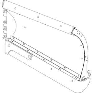 BOSS BAL18180 - 8 Foot 2 Inch Stainless Steel DXT RT3 Blade Half With Edge