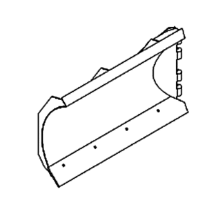 BOSS BAR00400-01 - 9 Foot 2 Inch RTII Passenger Side Blade Half (Red)