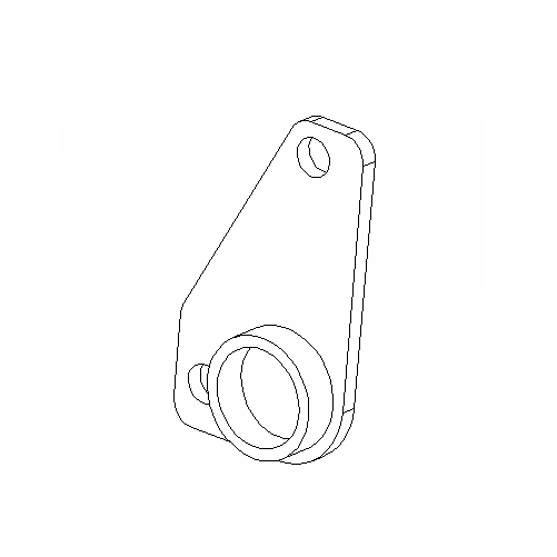 BOSS BAR08039-03 - Passenger Side Trip-Edge Wing Extension Bracket