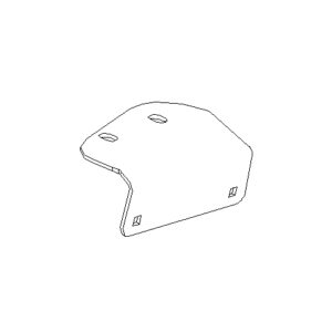 BOSS BAR08065-03 - Passenger Side V-XT Plow Wing Base Plate Mounting Bracket