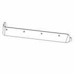 BOSS BAR08858-03 - Passenger Side 8 Foot 2 Inch Formed Cutting Edge Half