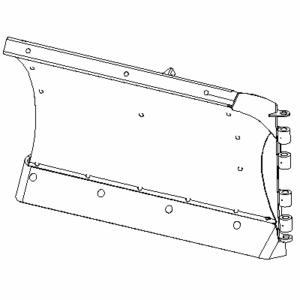 BOSS BAR09813 - 8 Foot 2 Inch Poly RT3 FCE Right Blade Half With Edge