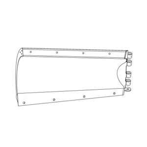 BOSS BAR13480 - Passenger Side 5 Foot 6 Inch ATV/UTV V Blade With Edge