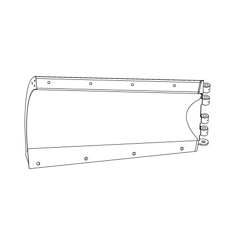 BOSS BAR13480 - Passenger Side 5 Foot 6 Inch ATV/UTV V Blade With Edge