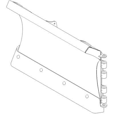 BOSS BAR16010 - 7 Foot 6 Inch FCE RT3 Right Blade Half With Edge (2009+)