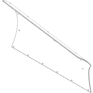 BOSS BAR16119 - 9'2'' V-XT Passenger Side Poly Blade Skin