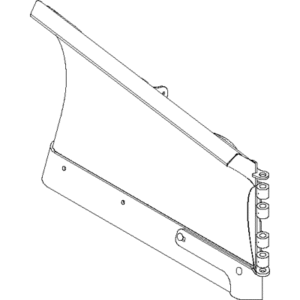BOSS BAR18015 - 8 Foot 2 Inch Steel DXT RT3 Right Blade Half With Edge