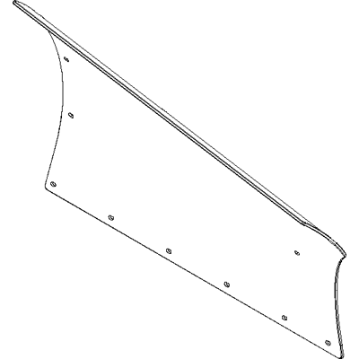 BOSS BAR18087 - 8 Foot 2 Inch Passenger Side DXT Poly Blade Skin
