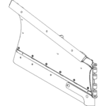 BOSS BAR18115 - 9 Foot 2 Inch Poly DXT RT3 Blade Half With Edge