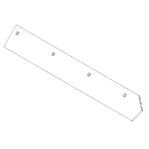 BOSS BAX00099 - 9 Foot 2 Inch Power-V RT3 Cutting Edge Half (1/2 x 6 x 54 Inches)